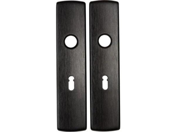 2x AXA 6210 30 18/BL55 binnendeurplaten - zwart