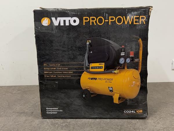 Vito oliecompressor 24L 10bar Pro-Power