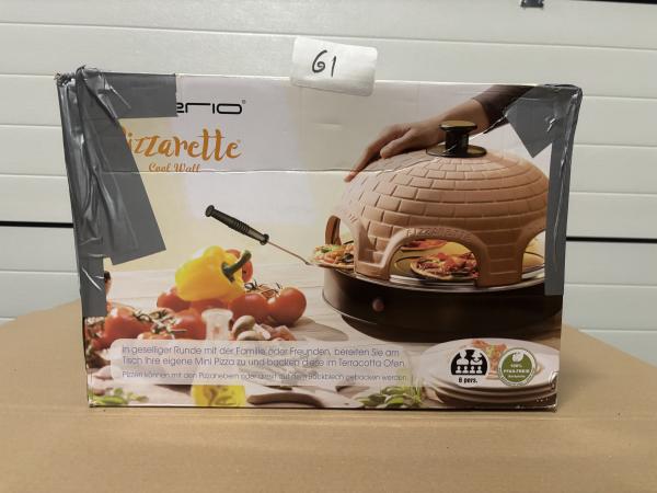 merio Pizzarette - 6 Personen - Terracotta Koepel - 1200W