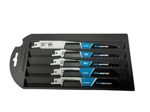 2x Reciprozaagset 5-delig (hout,staal,gips)