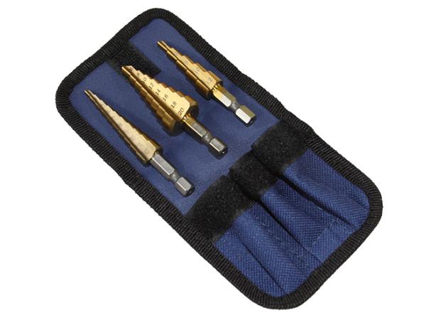 Stappenboor 3-Delig in etui