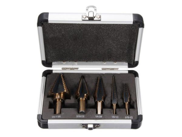  Stappenboor Set 5-delig Titanium Coated