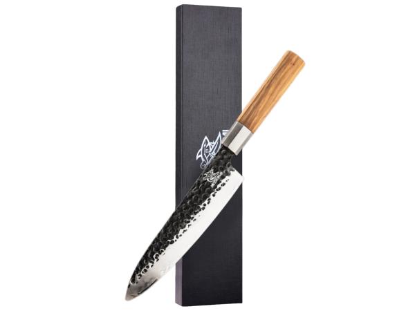 Messerhai Koksmes 20cm AUS10 Damascus Kansu