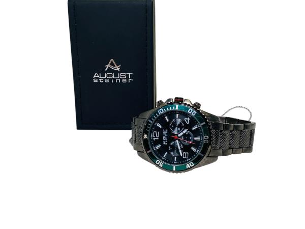 August Steiner | Zwart Multi-Function Sporthorloge