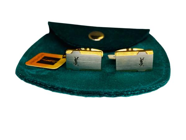 Yves Saint Laurent | Two-Tone Logo Manchetknopen