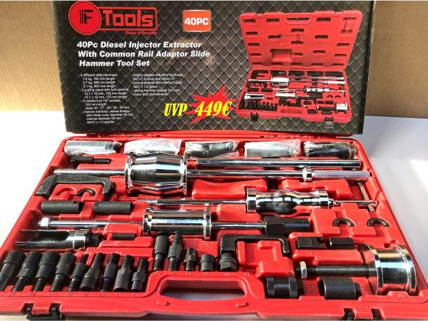 Diesel verstuiver slagtrekker inclusief adapters