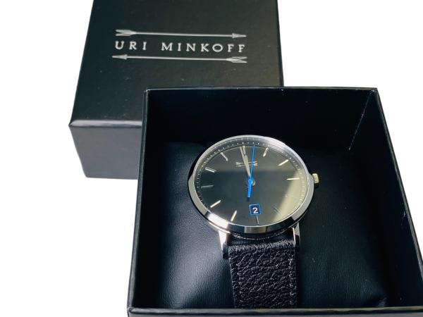 Uri Minkoff | Silver & Black | Blue Accent