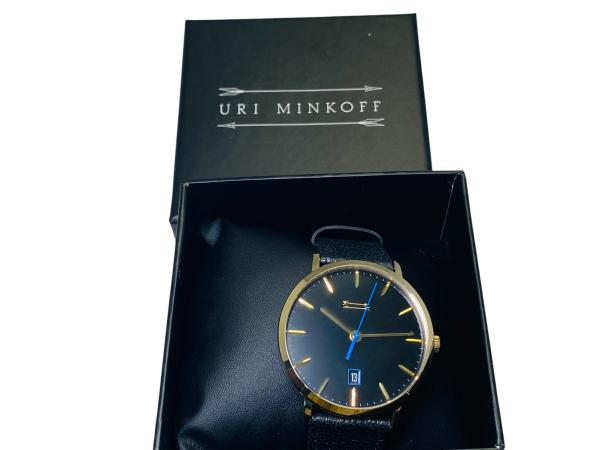 Uri Minkoff | Gold Tone & Blue Accent