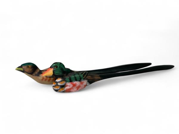 11x Uniek! Duckhunter Houten Vogel Briefopener collectie 