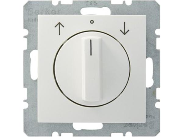 BERKER jalouzieschakelaar| serie S1 | met draaiknop | creme