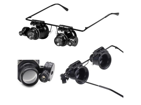 horlogemakersbril met LED 20x 15mm