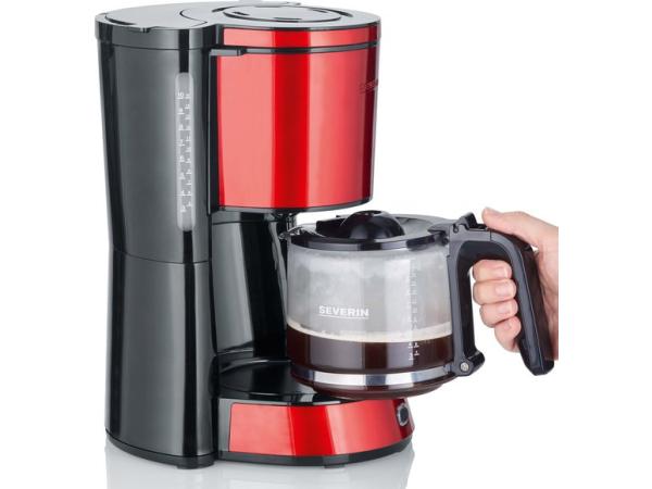 Severin KA 4817 Filter Koffiezetapparaat "Type", rood
