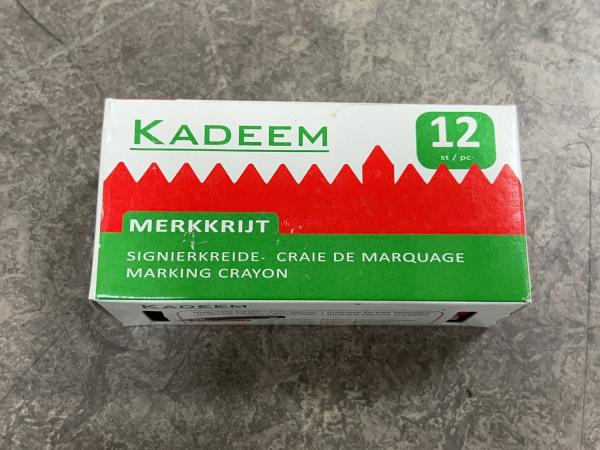 10x Kadeem merkkrijt 12-pack zwart