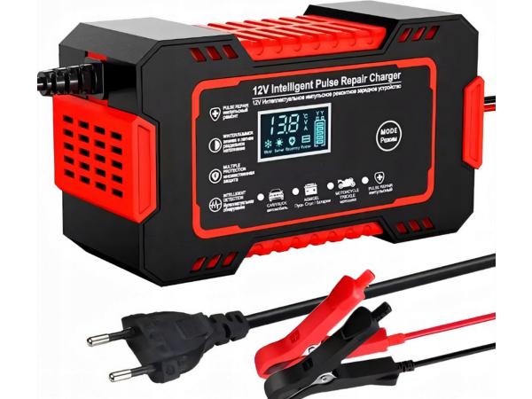 Automatische Acculader 12V - Reparatiefunctie en LCD-display