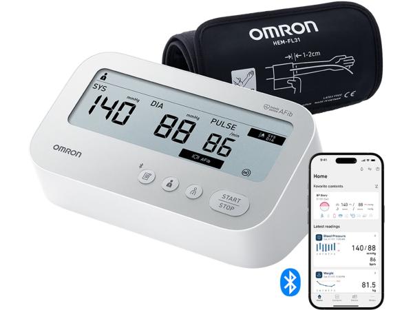 OMRON X4 Connect Afib - bloeddrukmeter met AFib-detectie