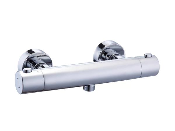 2x Beaux douchethermostaat 15cm chroom