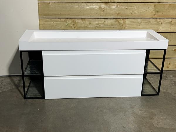 Wastafelmeubel 141x60cm wit