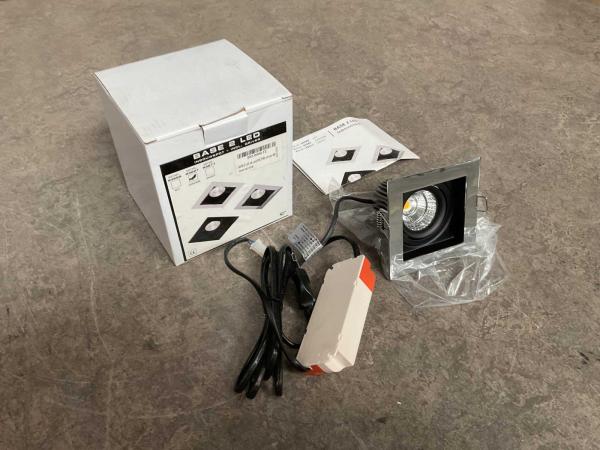 10x Base 2 LED inbouwspot met driver dimbaar chroom