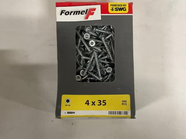 9x SWG schroeven 4x35mm Formel F