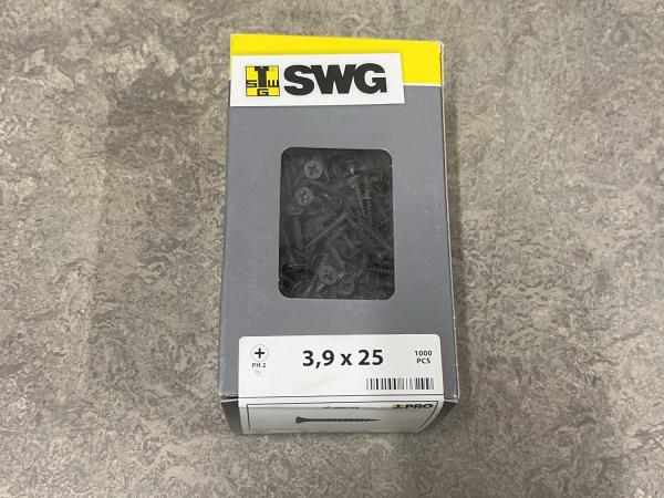 6x SWG snelbouwschroeven ø3,9x25mm 1000-pack