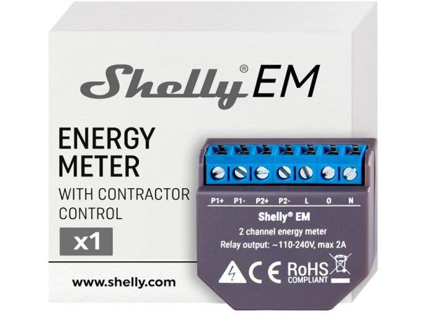 Shelly EM, Wi-Fi energiemeter, 2 kanalen