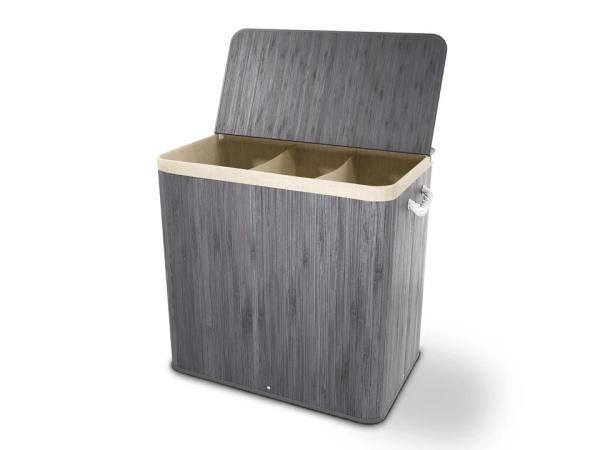 Bamboe wasmand Curly - 150L - Grijs