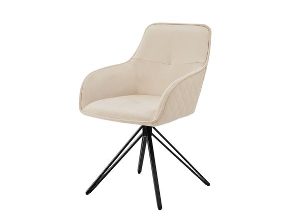 Eetkamerstoel / Draaistoel / Kuipstoel Clyde - Beige 