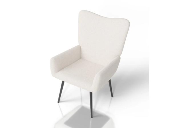 Oorfauteuil / Relaxfauteuil Odense - Beige - Bouclé Stof