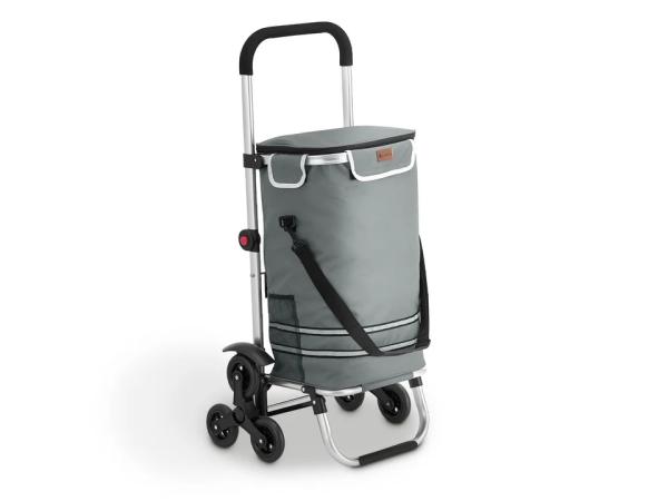 Boodschappentrolley 3in1 - 56L - Voor Trappen - Grijs
