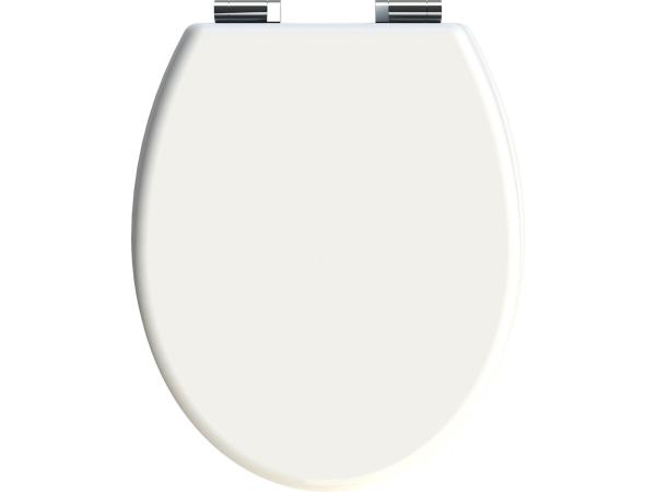 Allibert wc-bril CILENTO - geperst hout - soft close - wit gelakt