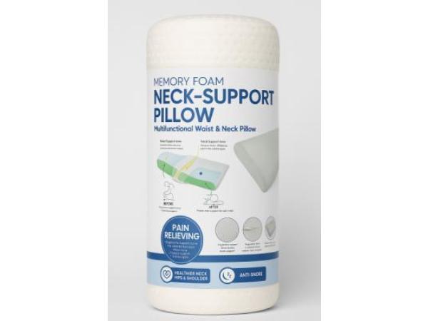 2x Memory Foam Nek- en Rugsteunkussen