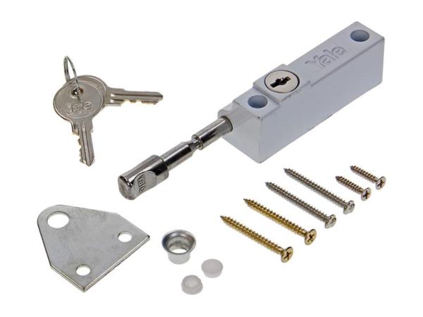 10x Yale deuroplegslot met pin wit