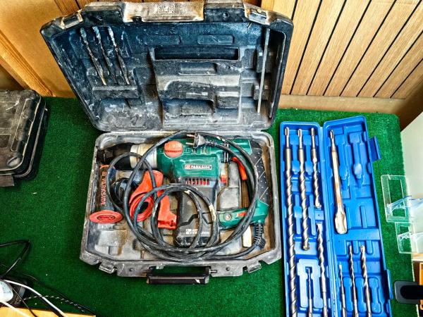 Parkside Klopboor Incl Toebehoren- In Nette Staat