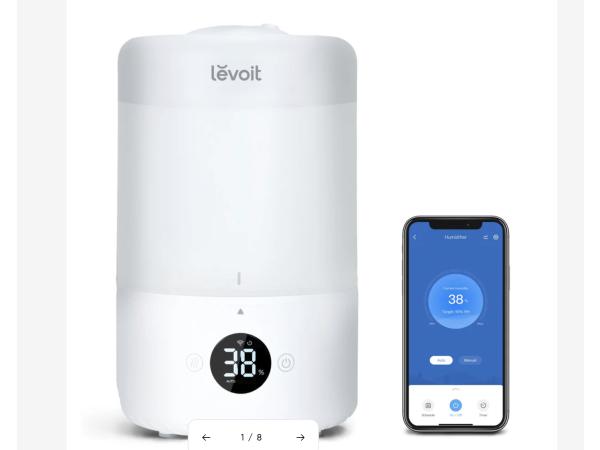 Levoit Dual 200S Smart Top-Fill Ultrasonic Humidifier