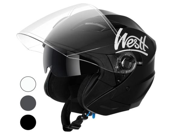 Westt Jet Motorhelm ECE 22.06 gecertificeerd maat M