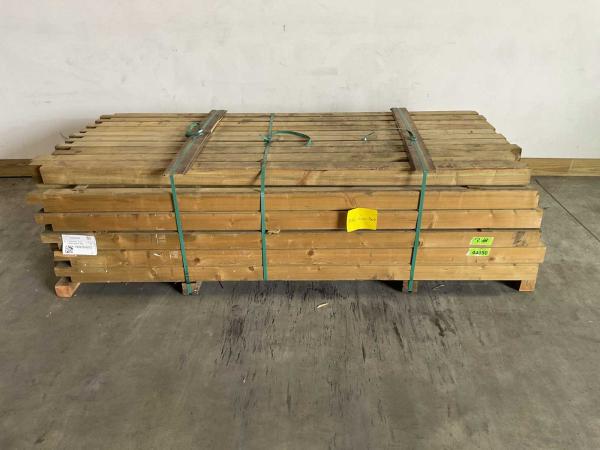 4x Deurelement geïmpregneerd 227x9x9 cm