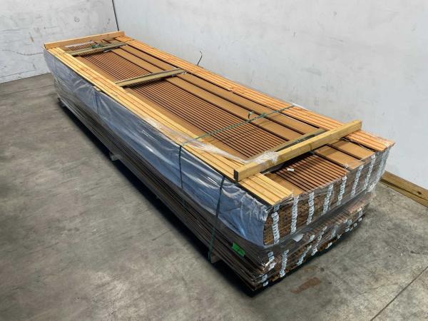 50x Rhombusprofielplank Rib5 Ayous ThermoWood 395x13,8x2,1cm