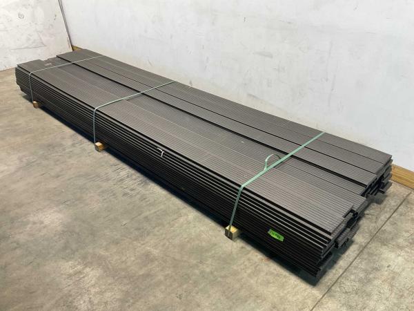 10x Composiet plank massief 2,2x25x420cm antraciet