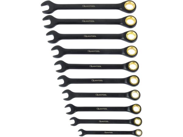 Quantool (Mannesmann) Steek- Ringratelsleutel 10 delig