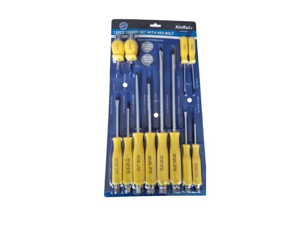 Schroevendraaierset -12-delig - Verschillende Maten