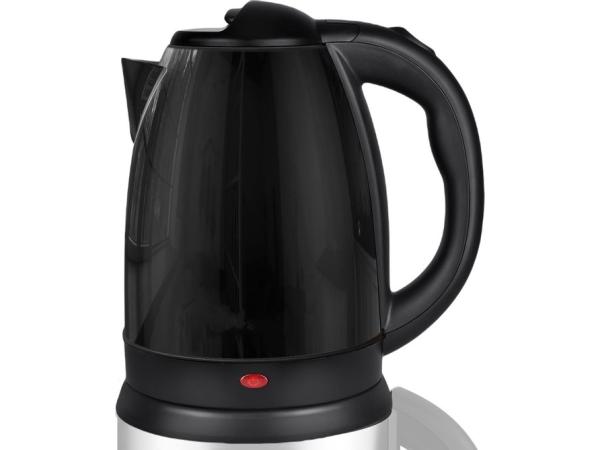 Zwart RVS waterkoker 1.8 Liter 1500W