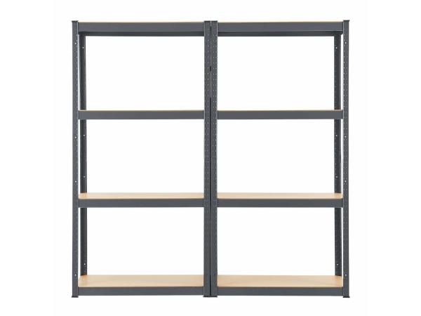 2 stuks Magazijnstelling / Opbergrek - Easy - Grijs