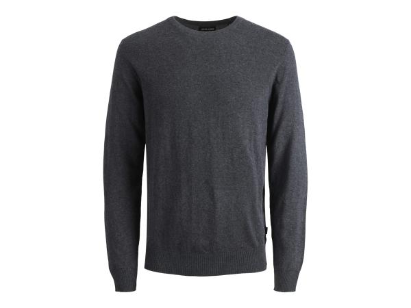 Jack &amp; Jones Emil Knit Crew Neck Dark Grey Melange - M