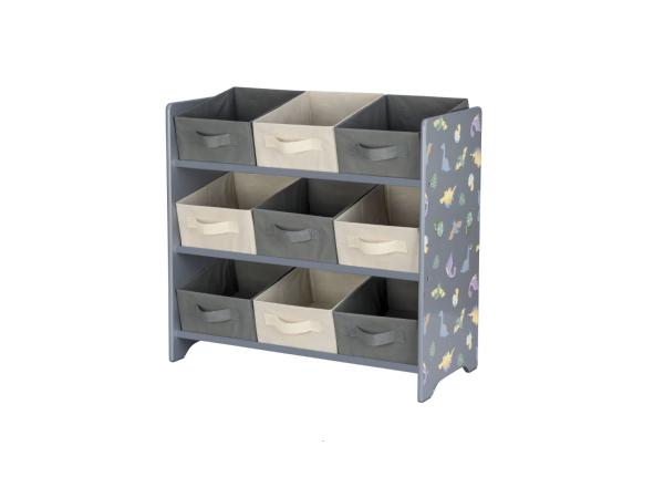 Livarno Home Opbergrek voor Kinderen 65x62x30cm Grijs Creme