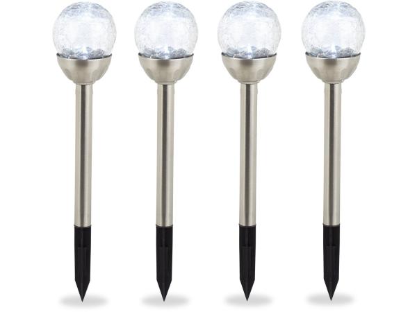 i-Glow Solar Glass ball Lights 4pack 