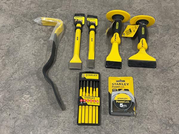 Stanley beitel- en breekgereedschap set 7-delig