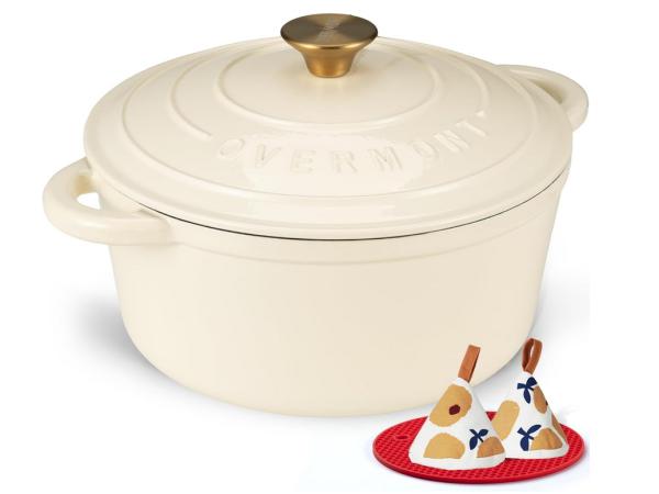 Overmont Braadpan van emaille gietijzer