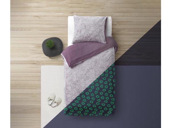 Glow in the Dark Hearts Dekbedovertrek 140x200