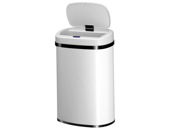 Automatische Prullenbak - 50 Liter - Wit - Rechthoek