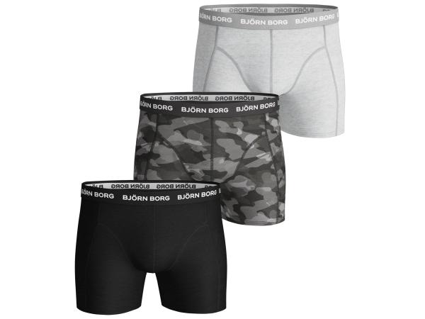 Bjorn Borg 3-Pack Boxers Shadeline Camo Grey - L